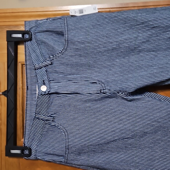 NWT Saints & Hearts Flare High-Rise Pinstripe Denim Jeans - Picture 6 of 14